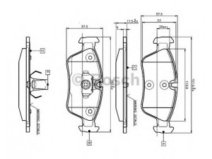 BOSCH 0 986 TB2 209 stabdžių trinkelių rinkinys, diskinis stabdys 
 Techninės priežiūros dalys -> Papildomas remontas
34 11 1 164 498, 34 11 1 164 500