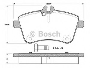 BOSCH 0 986 TB3 130 stabdžių trinkelių rinkinys, diskinis stabdys 
 Techninės priežiūros dalys -> Papildomas remontas
169 420 01 20, 169 420 08 20, A 169 420 01 20