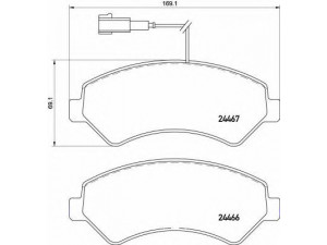 BREMBO P 61 118 stabdžių trinkelių rinkinys, diskinis stabdys 
 Techninės priežiūros dalys -> Papildomas remontas
1612433680, 1612433680 , 77366021