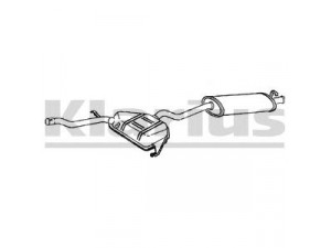 KLARIUS 270488 galinis duslintuvas 
 Išmetimo sistema -> Duslintuvas
7610385, 7717015, 7610385, 7717015