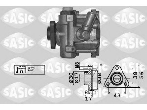 SASIC 7076025 hidraulinis siurblys, vairo sistema 
 Vairavimas -> Vairo pavara/siurblys
8D0145155QX, 8D0145155QX