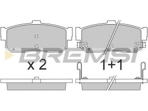 BREMSI BP2699 stabdžių trinkelių rinkinys, diskinis stabdys 
 Techninės priežiūros dalys -> Papildomas remontas
440600N690, 4406031U90, 4406031U92
