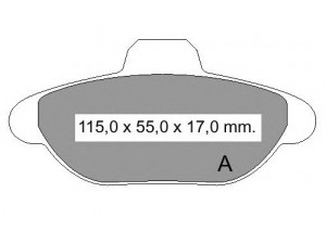 VEMA 834180 stabdžių trinkelių rinkinys, diskinis stabdys 
 Techninės priežiūros dalys -> Papildomas remontas
5892786, 71738134, 5892786