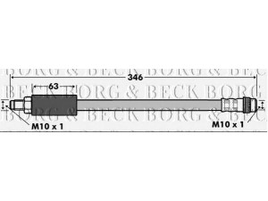 BORG & BECK BBH7513 stabdžių žarnelė 
 Stabdžių sistema -> Stabdžių žarnelės
4405654, 9120710, 7701210002, 7704003959