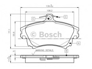 BOSCH 0 986 TB2 349 stabdžių trinkelių rinkinys, diskinis stabdys 
 Techninės priežiūros dalys -> Papildomas remontas
M850976, MR527656, MR955351, MZ690339