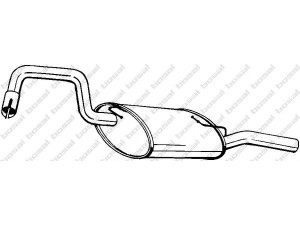 BOSAL 235-935 galinis duslintuvas 
 Išmetimo sistema -> Duslintuvas
3466456