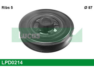 LUCAS ENGINE DRIVE LPD0214 skriemulys, alkūninis velenas 
 Diržinė pavara -> Dirželio skriemulys
1539704, 8A6G6B321AB, 80001112