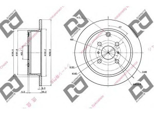 DJ PARTS BD1425 stabdžių diskas 
 Dviratė transporto priemonės -> Stabdžių sistema -> Stabdžių diskai / priedai
42431-12210, 424310D050, 4243112210