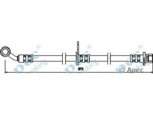 APEC braking HOS3503 stabdžių žarnelė 
 Stabdžių sistema -> Stabdžių žarnelės
01465S5AJ01, 01465S5AJ02, 01465S5TE00