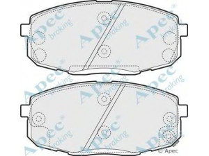 APEC braking PAD1555 stabdžių trinkelių rinkinys, diskinis stabdys 
 Techninės priežiūros dalys -> Papildomas remontas
581011HA10, 581011HA20, 581011HA00