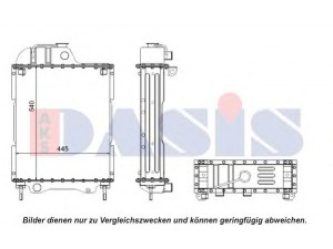 AKS DASIS 440113N radiatorius, variklio aušinimas