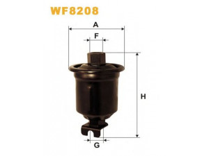 WIX FILTERS WF8208 kuro filtras 
 Techninės priežiūros dalys -> Papildomas remontas
T103017