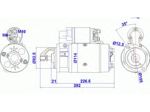 DELCO REMY 19024267 starteris
2130090013, 60 572 010 0026, 60 572 010 0042