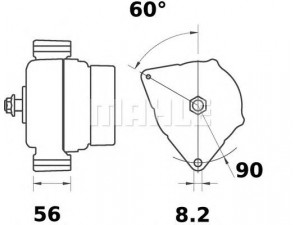 MAHLE ORIGINAL MG 336 kintamosios srovės generatorius
0117 7464, 0118 2169, 0118 3197