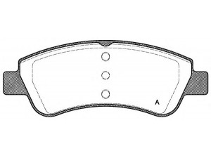 OPEN PARTS BPA0840.20 stabdžių trinkelių rinkinys, diskinis stabdys 
 Techninės priežiūros dalys -> Papildomas remontas
1610489680, 1611293980, 425423