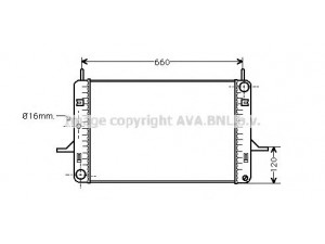 AVA QUALITY COOLING FDA2060 radiatorius, variklio aušinimas