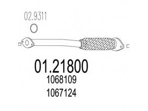 MTS 01.21800 išleidimo kolektorius 
 Išmetimo sistema -> Išmetimo vamzdžiai
1067124, 1068109