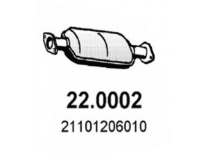 ASSO 22.0002 katalizatoriaus keitiklis 
 Išmetimo sistema -> Katalizatoriaus keitiklis
21101206010