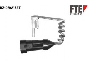 FTE BZ1069W-SET įspėjimo kontaktas, stabdžių trinkelių susidėvėjimas 
 Stabdžių sistema -> Susidėvėjimo indikatorius, stabdžių trinkelės
01908231, 01908331, 1908231, 1908331