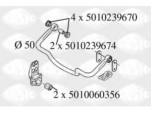 SASIC T251026 remonto komplektas, stabilizatoriaus pakaba