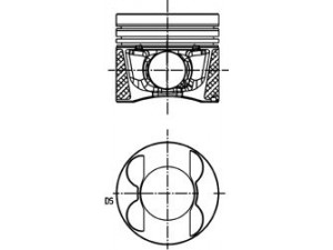 KOLBENSCHMIDT 40095630 stūmoklis 
 Variklis -> Cilindrai/stūmokliai