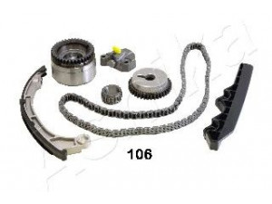 ASHIKA KCK106V pavaros grandinės komplektas 
 Variklis -> Variklio uždegimo laiko reguliavimo kontrolė -> Sinchronizavimo grandinė/įtempiklis/kreiptuvas -> Pavaros grandinės komplektas
13021-BX000, 13024-BX000, 13025-AX011