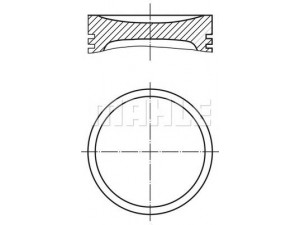 MAHLE ORIGINAL 040 11 00 stūmoklis 
 Variklis -> Cilindrai/stūmokliai