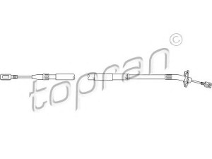 TOPRAN 109 809 trosas, stovėjimo stabdys 
 Stabdžių sistema -> Valdymo svirtys/trosai
901 420 18 85, 2D0 609 721