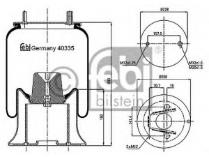 FEBI BILSTEIN 40335 dėklas, pneumatinė pakaba
M-001782, U-JB-0203-001