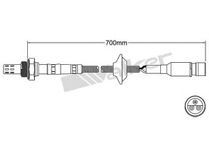 WALKER PRODUCTS 250-23060 lambda jutiklis 
 Variklis -> Variklio elektra
25172610, 25172671, 928 606 128 01