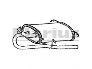 KLARIUS 220681 galinis duslintuvas 
 Išmetimo sistema -> Duslintuvas
MB845422