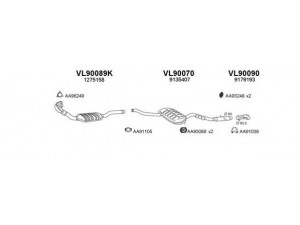VENEPORTE 900041 išmetimo sistema 
 Išmetimo sistema -> Išmetimo sistema, visa