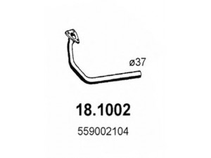 ASSO 18.1002 išleidimo kolektorius 
 Išmetimo sistema -> Išmetimo vamzdžiai
6559002104