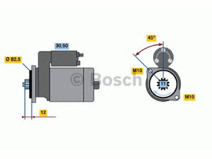 BOSCH 0 986 016 271 starteris 
 Elektros įranga -> Starterio sistema -> Starteris
M 002 T 51082, M 002 T 51083, M 2 T 51082
