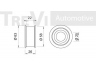 TREVI AUTOMOTIVE TD1234 įtempiklio skriemulys, paskirstymo diržas 
 Techninės priežiūros dalys -> Papildomas remontas
21051006118, 21051006124