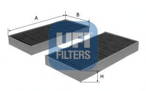 UFI 54.104.00 filtras, salono oras 
 Techninės priežiūros dalys -> Techninės priežiūros intervalai
46799653