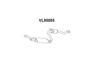 VENEPORTE VL90055 priekinis duslintuvas 
 Išmetimo sistema -> Duslintuvas
30854941