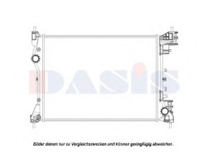 AKS DASIS 010013N radiatorius, variklio aušinimas 
 Aušinimo sistema -> Radiatorius/alyvos aušintuvas -> Radiatorius/dalys
50512102, 50522910