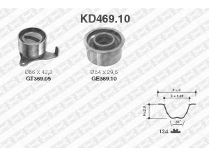 SNR KD469.10 paskirstymo diržo komplektas 
 Techninės priežiūros dalys -> Papildomas remontas
13503-11030, 13505-11040