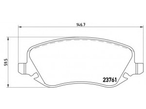 BREMBO P 23 088 stabdžių trinkelių rinkinys, diskinis stabdys 
 Techninės priežiūros dalys -> Papildomas remontas
71770979, 77362141, 9949293