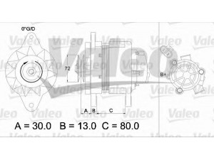 VALEO 436546 kintamosios srovės generatorius 
 Elektros įranga -> Kint. sr. generatorius/dalys -> Kintamosios srovės generatorius
A3T33698, A3T35278, A3T35278A, A3T35378