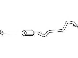 FENNO P4245 vidurinis duslintuvas 
 Išmetimo sistema -> Duslintuvas
20300-BU315, 20300-BU316