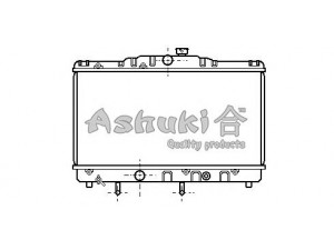 ASHUKI T551-07 radiatorius, variklio aušinimas 
 Aušinimo sistema -> Radiatorius/alyvos aušintuvas -> Radiatorius/dalys
16400-11180, AUTOMAAT SMAL