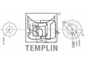 ST-TEMPLIN 04.060.6006.950 dėklas, pneumatinė pakaba
942 320 02 21, 942 320 29 21, 942 320 50 21