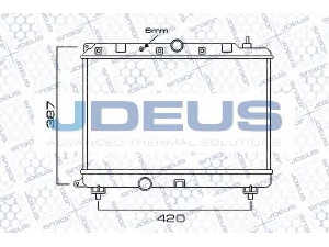 JDEUS 002M04 radiatorius, variklio aušinimas 
 Aušinimo sistema -> Radiatorius/alyvos aušintuvas -> Radiatorius/dalys
19010P9ME00, GRD932, GRD933, PCC105520