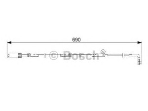 BOSCH 1 987 473 046 įspėjimo kontaktas, stabdžių trinkelių susidėvėjimas 
 Stabdžių sistema -> Susidėvėjimo indikatorius, stabdžių trinkelės
34 35 2 282 935