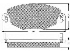 BSF 10660 stabdžių trinkelių rinkinys, diskinis stabdys 
 Techninės priežiūros dalys -> Papildomas remontas
1121894, 1126718, 1204843, 1250688
