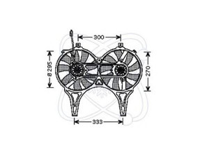ELECTRO AUTO 32VM013 ventiliatorius, radiatoriaus 
 Aušinimo sistema -> Oro aušinimas
0005401788, 0015001693, 0015003193