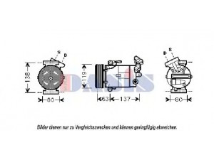 AKS DASIS 851883N kompresorius, oro kondicionierius 
 Oro kondicionavimas -> Kompresorius/dalys
926001DB0A, 926001DB3A, 92600BR20A