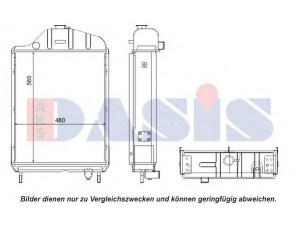 AKS DASIS 440107N radiatorius, variklio aušinimas
